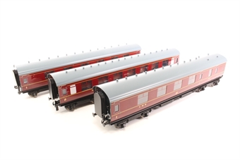 Set of 3 LMS Maroon Coaches