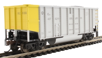 C80 bogie coal hopper 4370211 of the Da Qin Railway