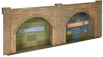 Embankment arches - red brick - card kit