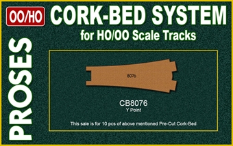 10 x Pre Cut Cork Bed for R8076 Y Point