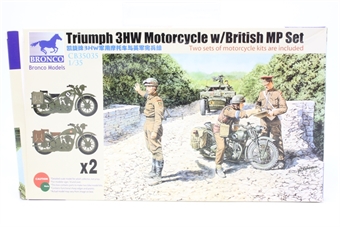 Triumph 3HW Motorcycle with British MP set