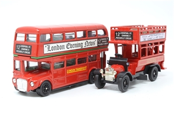 1912 AEC type B and 1956 Routemaster - classic buses collection