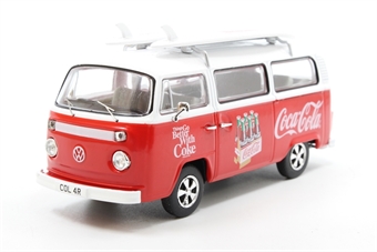 VW T2 bay-window surf van 'Coca-Cola'