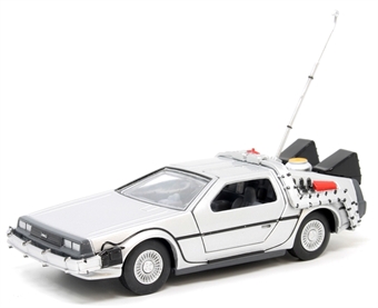 Back to the Future DeLorean and Doc Brown Figure