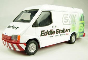 Ford transit van "Eddie Stobart" white livery