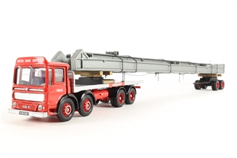 AEC Ergo 8-Wheel Platform Lorry, Dolly & Girder Load - 'BRS'