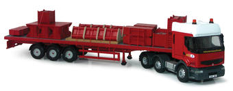 Renault Flatbed in 'Abnormal Load Engineering Ltd.' livery with high detail load of Hixon, Staffordshire