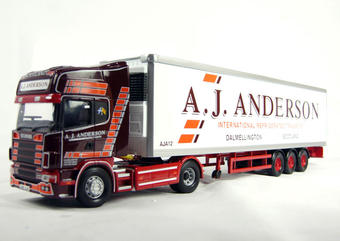 Scania R series fridge trailer "A.J.Anderson Transport"