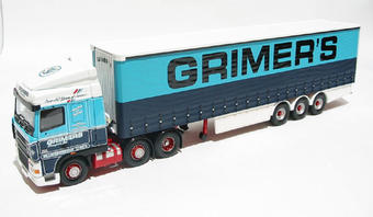 DAF XF space cab curtainside lorry 1995 "Grimers Transport"