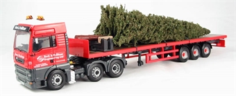 ERF ECT Flatbed w/ Christmas Tree load in Beck and Politzer engineering limited. Dartford, Kent