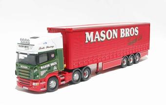 Scania R series Topline curtainside "Mason Bros Transport Ltd"