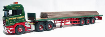Scania R series flatbed trailer/Rails "Lawsons Haulage Ltd"