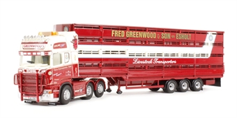 Scania R (Rear Tag) Houghton Parkhouse 'The Professional' Livestock Transporter "Fred Greenwood & Sons, Esholt W. Yorkshire"