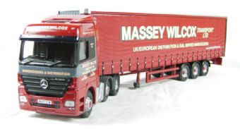 Mercedes-Benz Actros Curtainside in 'Massey Wilcox' livery of Chilcompton Somerset