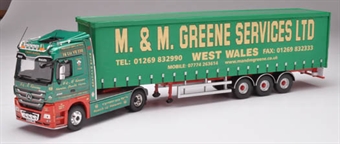 Mercedes Actros (Face Lift) Vinyl Curtainside - M & M Greene Ltd - Llanelli, West Wales 