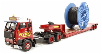 Volvo F89 3 Axle Low Loader with Industrial Cable Reel load "Robert Wynn & Son's Ltd Newport"