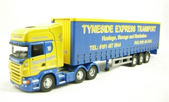 Scania R Series Topline Curtainside "Tyneside Express". "Roadscene" range
