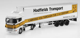 Scania R Series Box Trailer "Hadfields Transport". "Roadscene" range