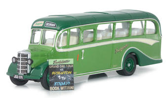 Bedford OB Southdown s/deck bus in green