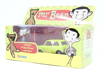Mr Bean's Mini with Cartoon Figure