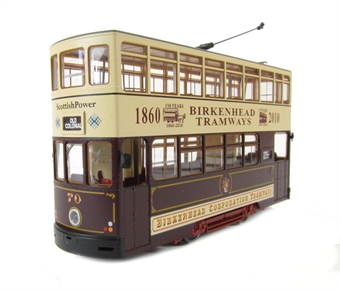 Tram 70 Birkenhead Corporation Tramways. Motorised