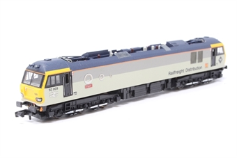 Class 92 009 in DB schenker red