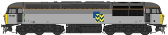 Class 56 56097 in Railfreight Metals Sector triple grey - Digital Fitted