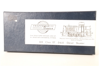 B.R. Class 07 0-6-0 Diesel Shunter Kit
