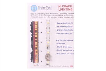 Automatic Coach Lighting - Warm White/Flickering Tail