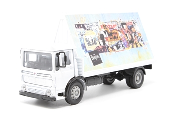 AEC 4-wheel flatbed lorry with Beatles Concert Billboards
