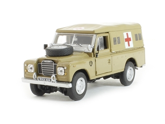 Land Rover 110 in Army desert ambulance
