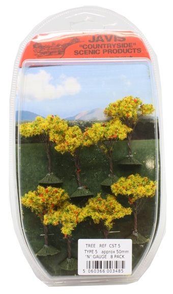 Trees - type 5 - 50mm - pack of eight