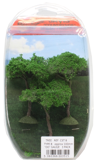 Trees - type 8 - 100mm - pack of three