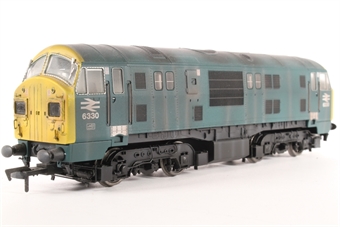 Class 22 diesel hydraulic 6330 in BR blue (weathered) - limited edition for Kernow Model Rail Centre