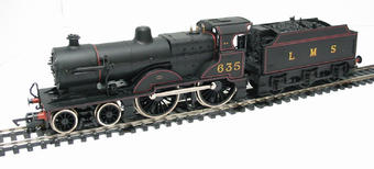 Class 2P 4-4-0 635 in LMS Black