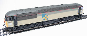 Class 56 56001 in Railfreight Construction sector grey