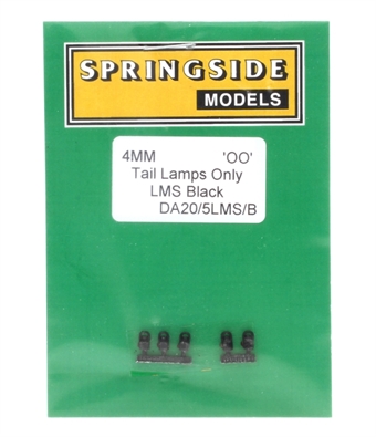 LMS black tail lamps - non-working - pack of 5