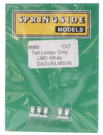 LMS white tail lamps - non-working - pack of 5
