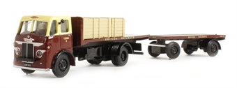 Leyland Beaver flatbed & trailer "British Railways"