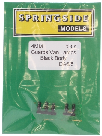 Guards Van black head and tail lamps - non-working - pack of 5