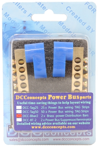 Solid Brass Bus Bars for power distribution - pack of two