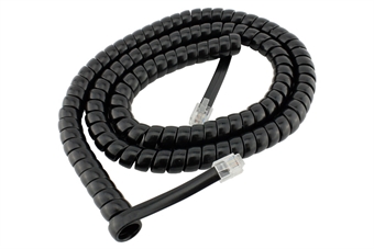 RJ12 6pin Curly Cord for NCE Powercab and Cobalt Alpha GÇô 2 metres