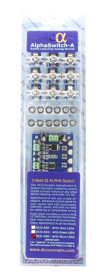 Cobalt Alpha Switch A Set Analogue (12 x Blue)
