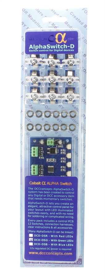 Cobalt Alpha Switch D Set Digital Devices (12 x Green)
