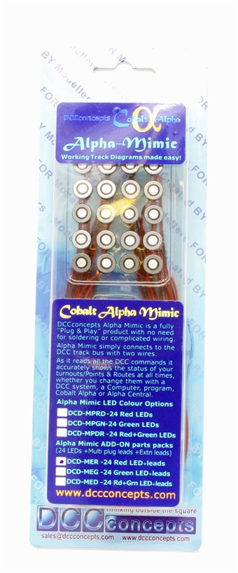 Alpha Mimic - additional LEDs and leads - red