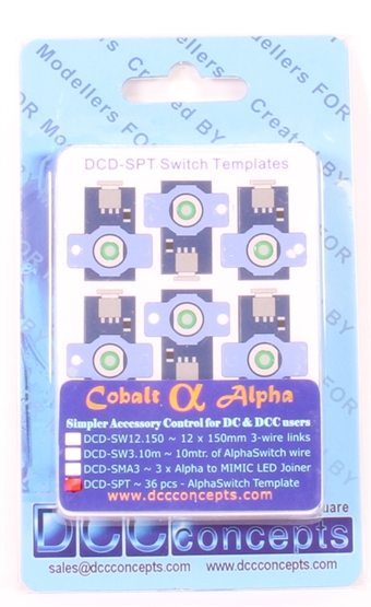 Alpha Panel self-adhesive switch templates - Pack of 36