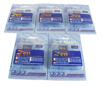 ZEN 218 21 & 8-pin 4-function 1.1A Decoder with Stay Alive (22x16x4mm) (5 Pack)