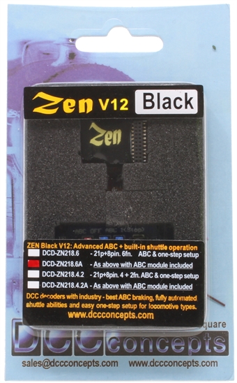 Zen Black - 8 and 21 pin 6 function digital decoder with ABC module
