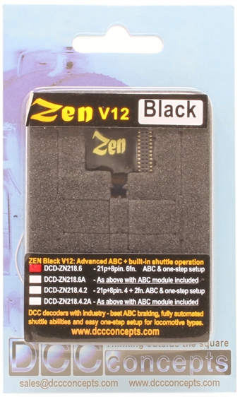 Zen Black - 8 and 21 pin 6 function digital decoder