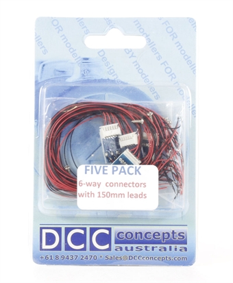 6-way connector harness x 5